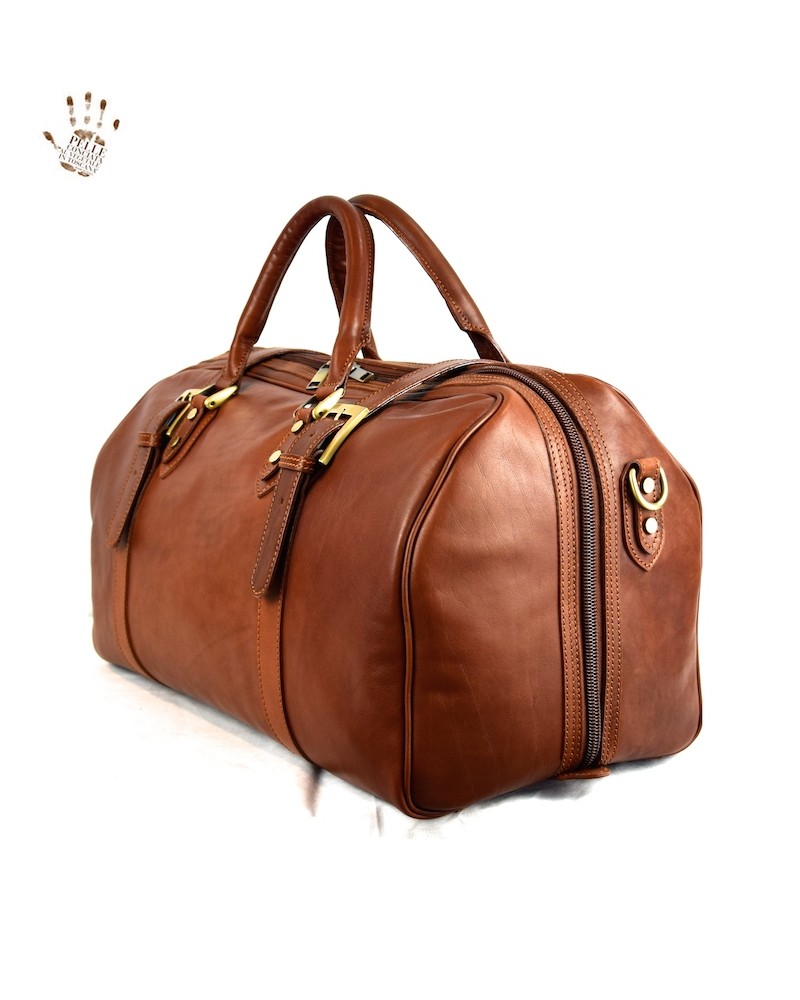 Grand sac de voyage housse de costume en cuir - Antigua - Domini Leather
